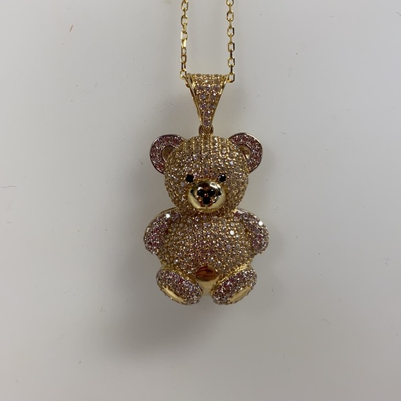14k Gold Teddy Bear Pendant - Picture 1 of 4